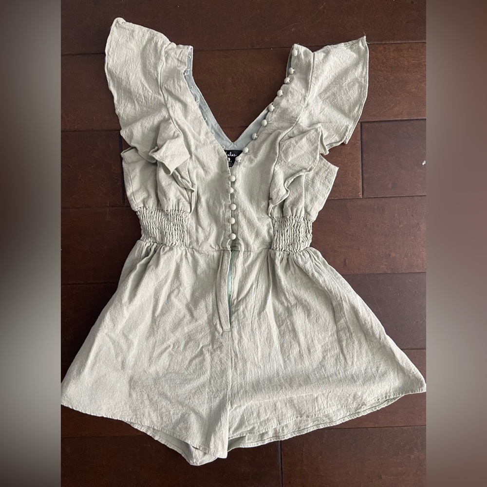 Lulus button front romper